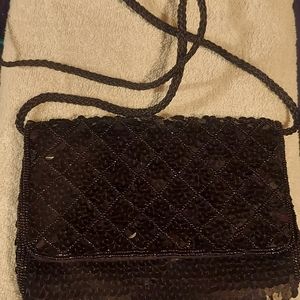 Docle black sequins handbag